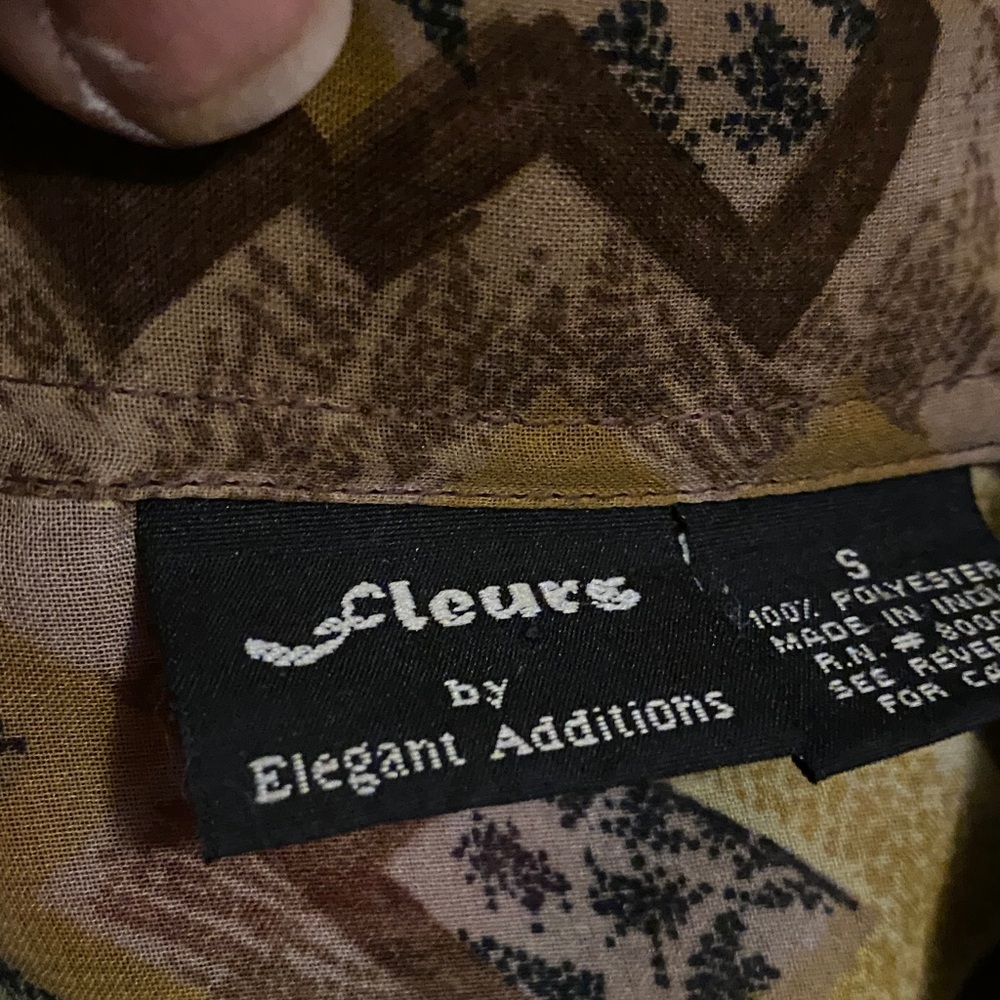 Fleur de Lis Collection Brown and Tan Pantsuit